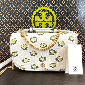 NWT TORY BURCH EMERSON PRINTED TOP HANDLE CROSSBODY BAG